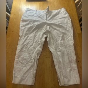 White Capris from The Loft 14P